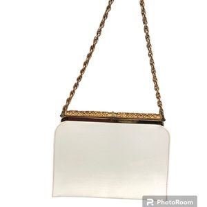 Vintage After Five Shoulder Bag White Chain Strap